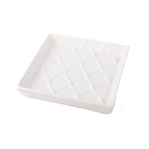 Nap Bev Wht TEXTURED BEV NAP TRAY-WHITE – Aromelia