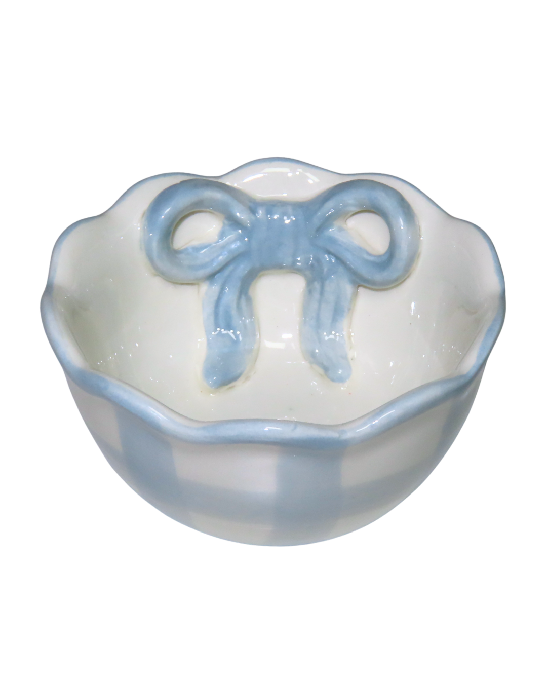 Bow Bowl Blue - Cuenco con Lazo Azul