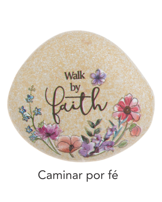 Faith is like a Seed - Stones in Planter Box - Amuletos de Piedras