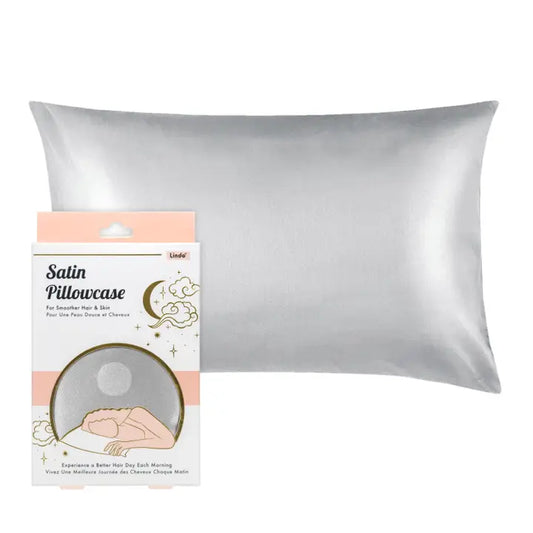 Satin Pillowcase Rose Gold, Ivory, Silver, Charcoal.
