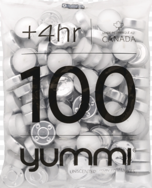 Tealight Yummi 100 unidades