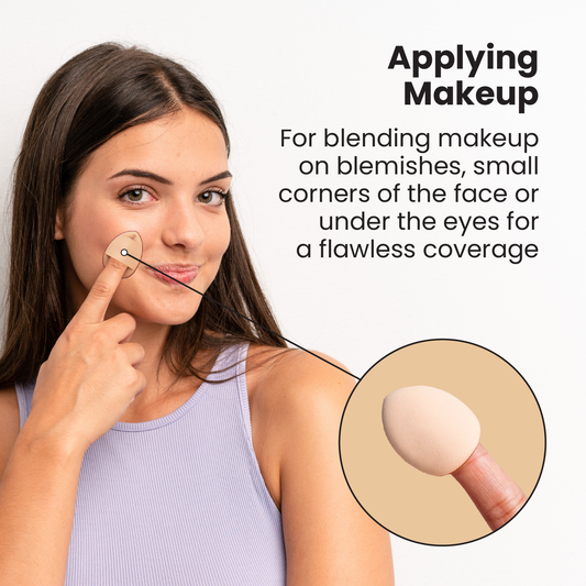 Flawless Coverage Finger Makeup Puff - Esponjas de Maquillaje Mini