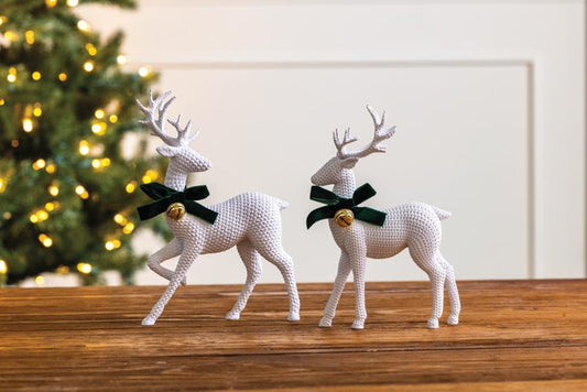 Large Resin White Deer