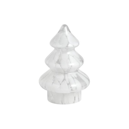 Small White Tortoise Glass Tree
