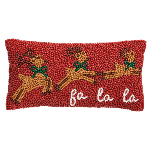 Wreath Beaded Mini Pillow