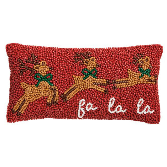 Wreath Beaded Mini Pillow
