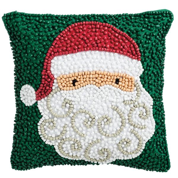 Wreath Beaded Mini Pillow