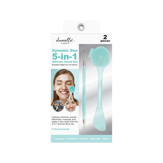 2PC Silicone Cleansing Brush and Blemish Extractor