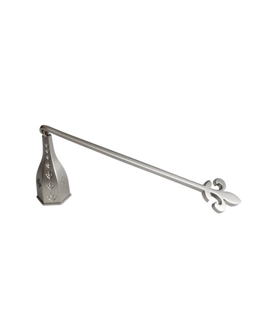 Wickman Candle Snuffer Pewter Finish with Fleur De Lis Motif