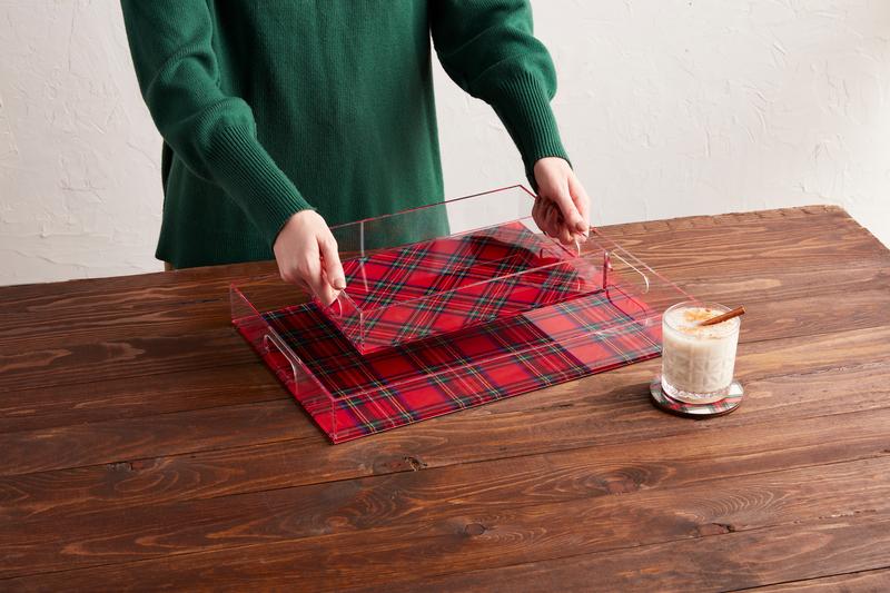 Tartan Acrylic Tray