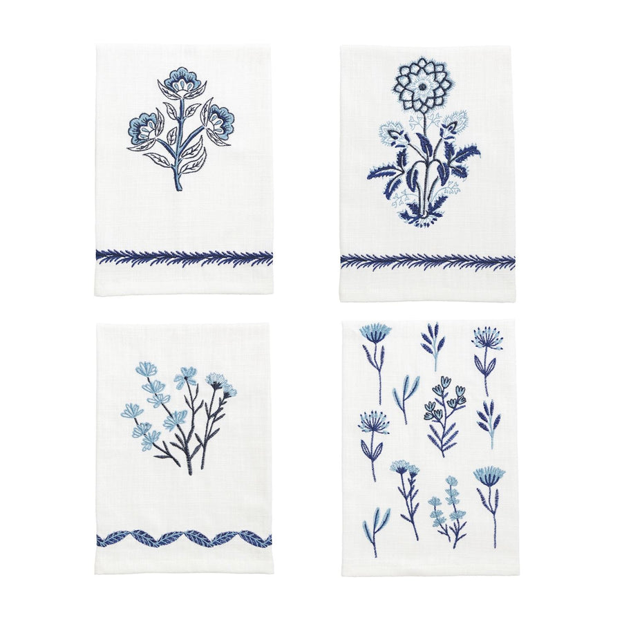 Blue Flower Bundle Towel - Toalla Floral Azul