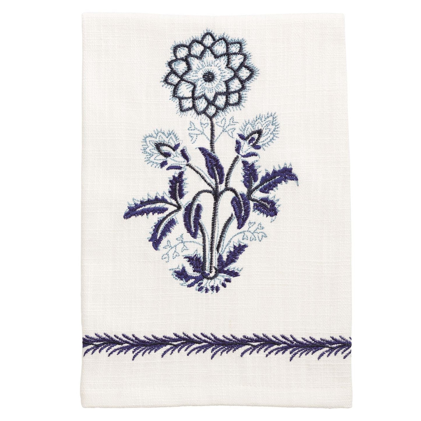 Blue Single Flower Towel - Toalla Floral Azul