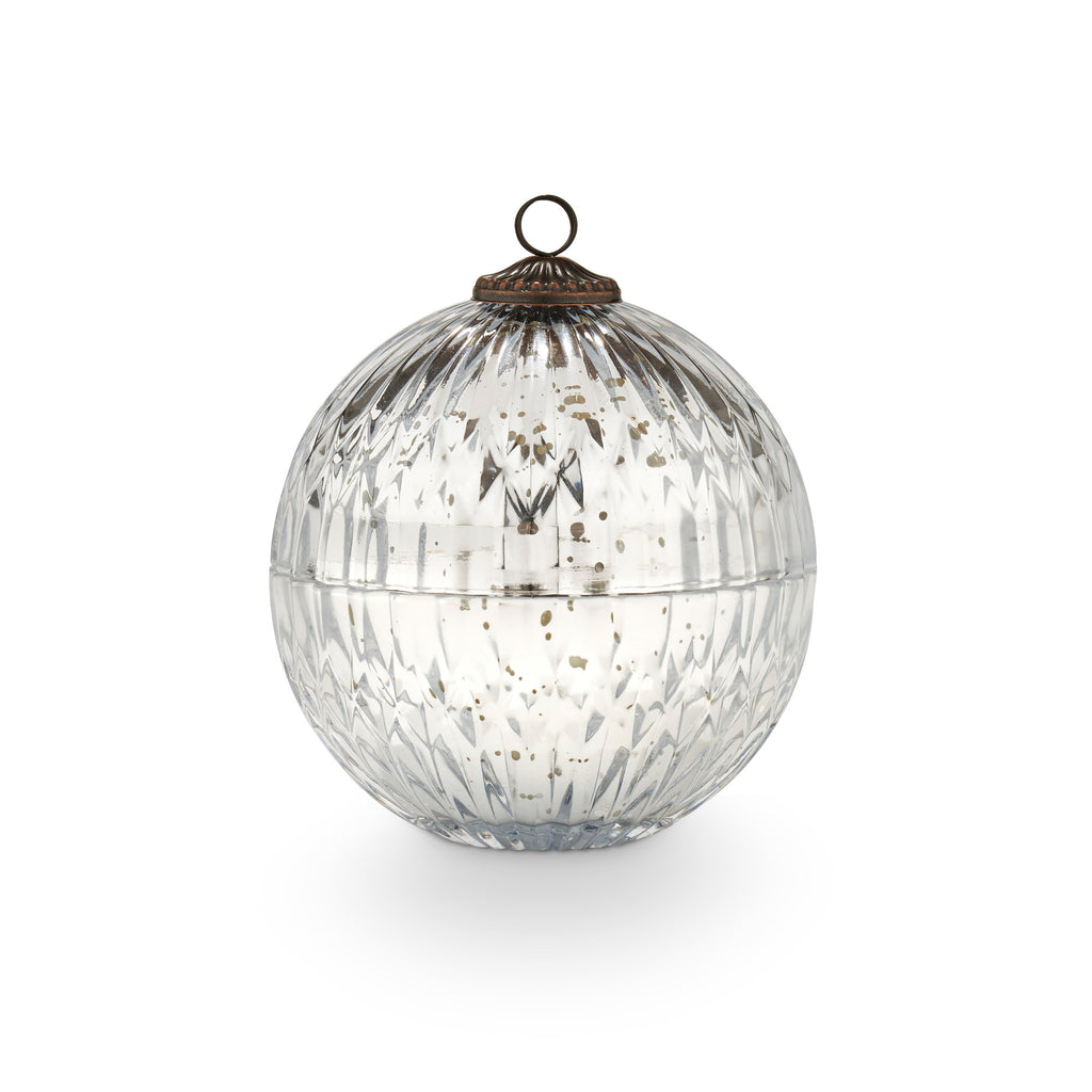 Balsam & Cedar Silver Mercury Ornament Candle