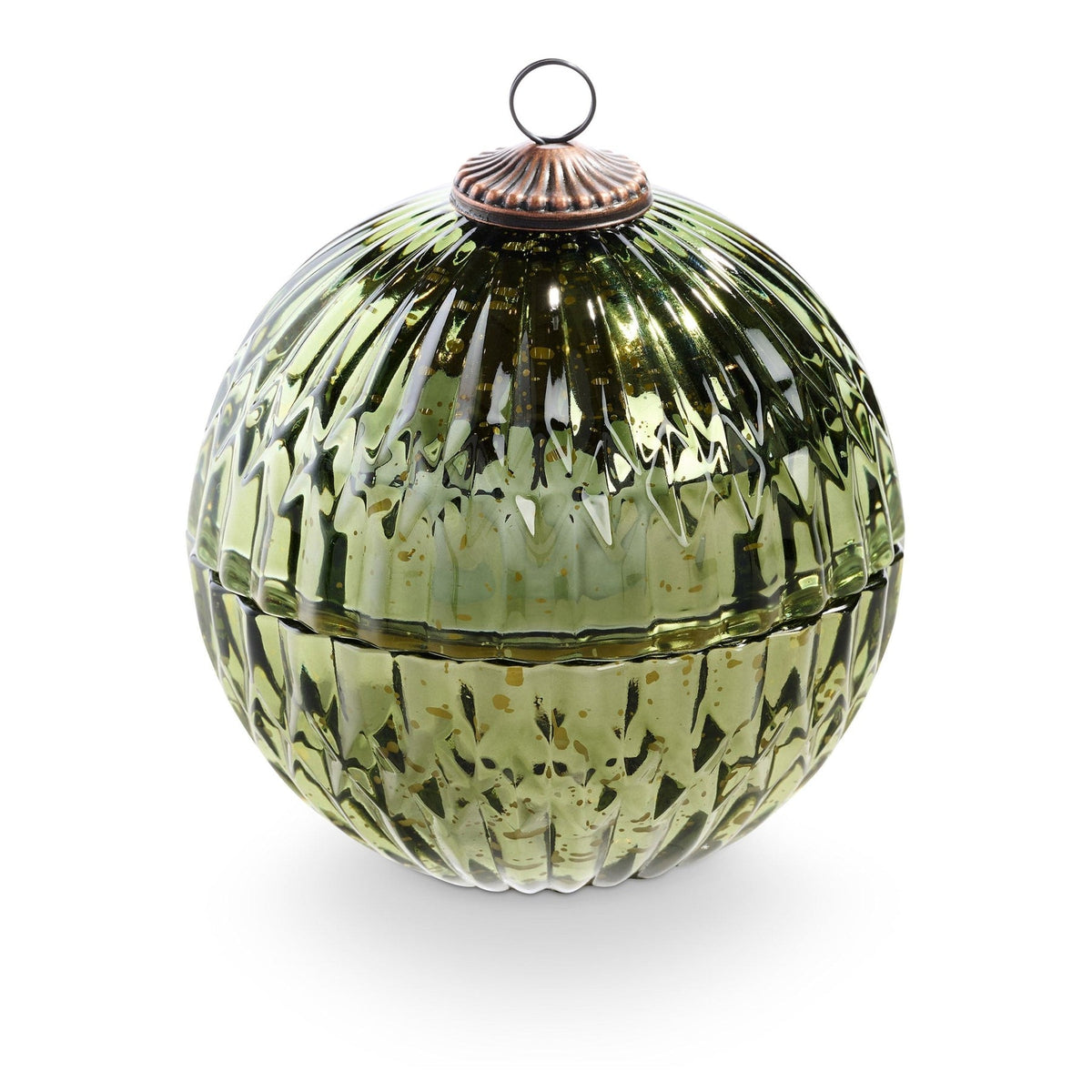 Balsam & Cedar Green Mercury Ornament Candle - Vela