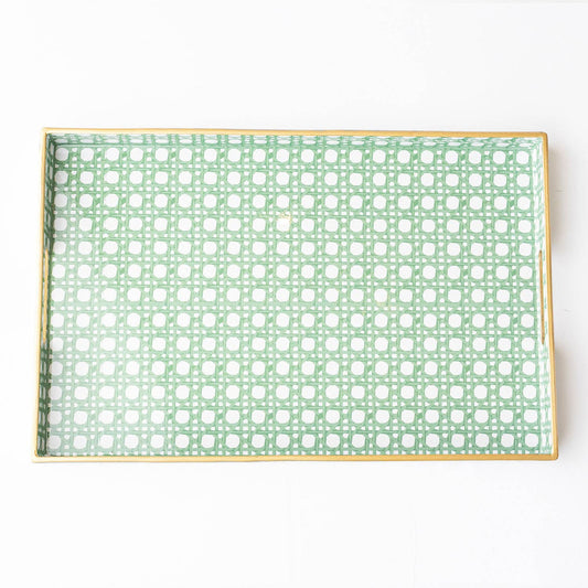 Rectangular Tray - Green Cane - Bandeja rectangular verde