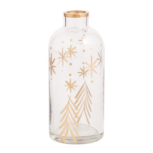 Tree Gold Glass Vase