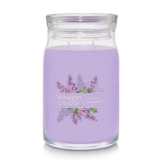 Yankee Candle 2 -Wick Lilac Blossom Purple Jar candle Signature