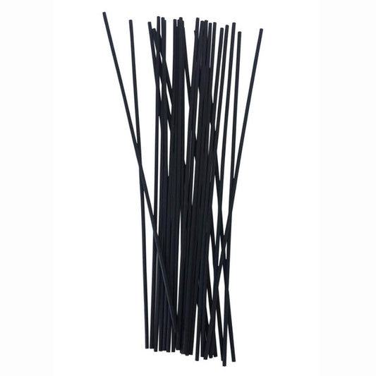 12 Black Fiber Reeds