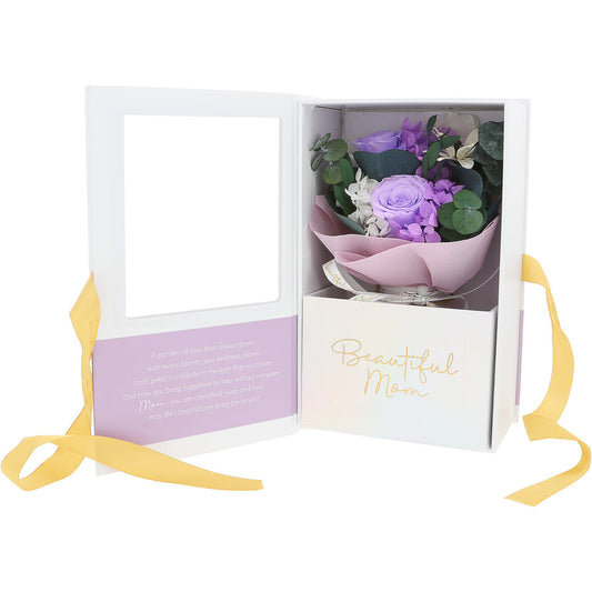 Mom Purple Preserved Floral Bouquet - Ramo de Flores Preservadas