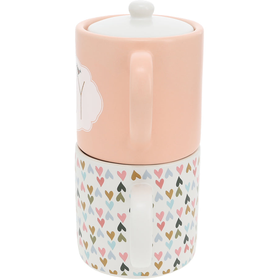 Joy Tea for One (10 oz Teapot & 10 oz Cup) - Tetera y Taza