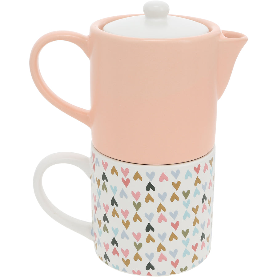 Joy Tea for One (10 oz Teapot & 10 oz Cup) - Tetera y Taza