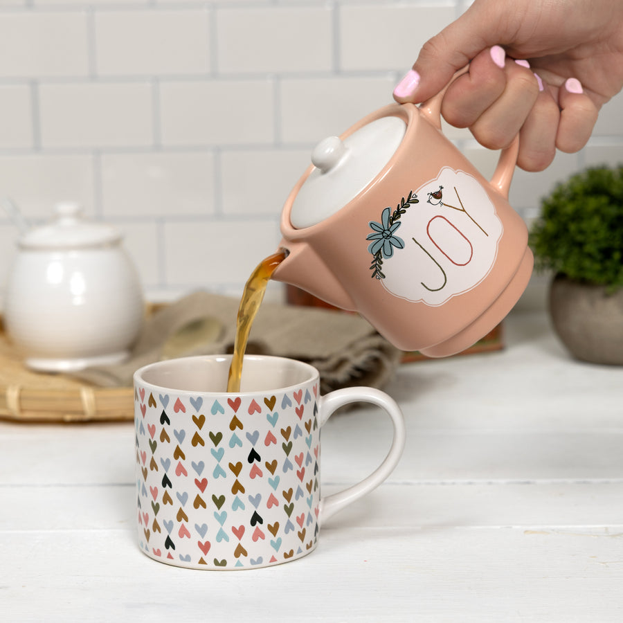 Joy Tea for One (10 oz Teapot & 10 oz Cup) - Tetera y Taza