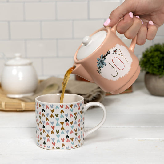 Joy Tea for One (10 oz Teapot & 10 oz Cup) - Tetera y Taza