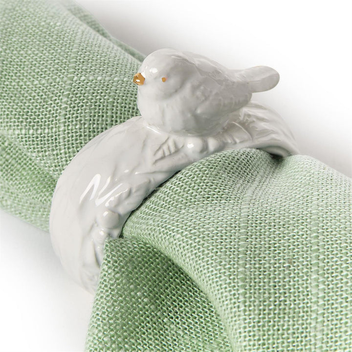 Bird Napkin Rings in Gift Box, Set of 4 - Servilletero