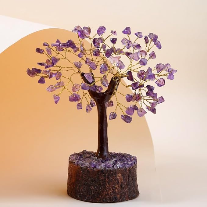 Árbol de piedras de amatista
