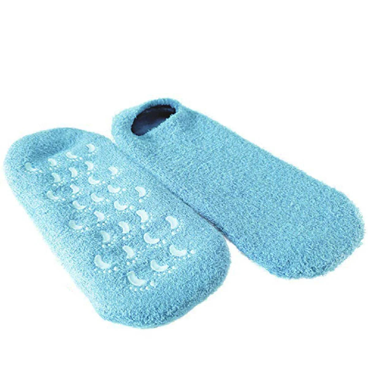 2pc Moisturizing Gel Socks For Dry Feet - Blue