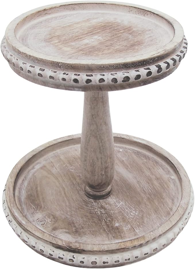 Round 2 Tier Wooden Riser - Plataforma redonda de madera de 2 niveles