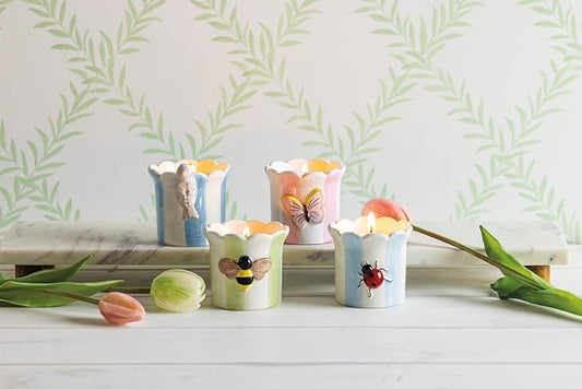 Butterfly Small Filled Candle - Vela con Envase de Ave