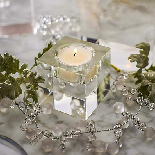 T-LIGHT SQUARE CRYSTAL CLEAR 2X2