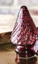 Glass Trees Burgundy - Árboles Navideños de Cristal