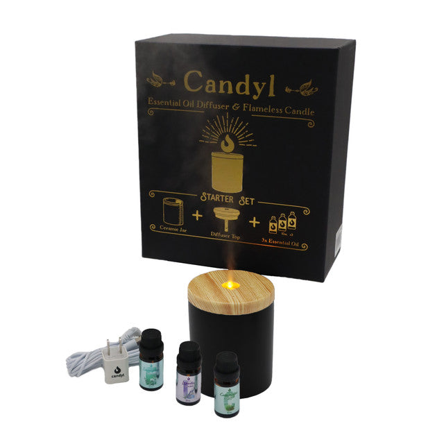 Starter Set with 3 Essential Oils - Set de Difusor y Aceites Esenciales