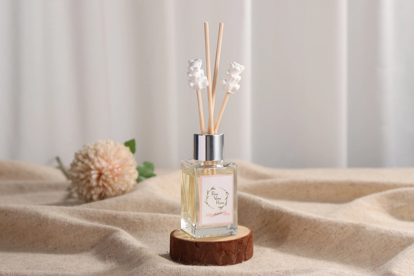 Diffuser With Mini Ceramic Flower Jasmine 30ML