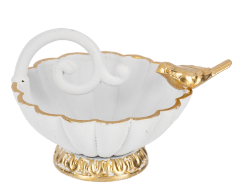 Scallop Bowl w/Bird - Plato con Diseño de Ave