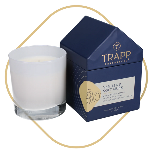 No. 80 Vanilla & Soft Musk 7 oz. Candle in House Box