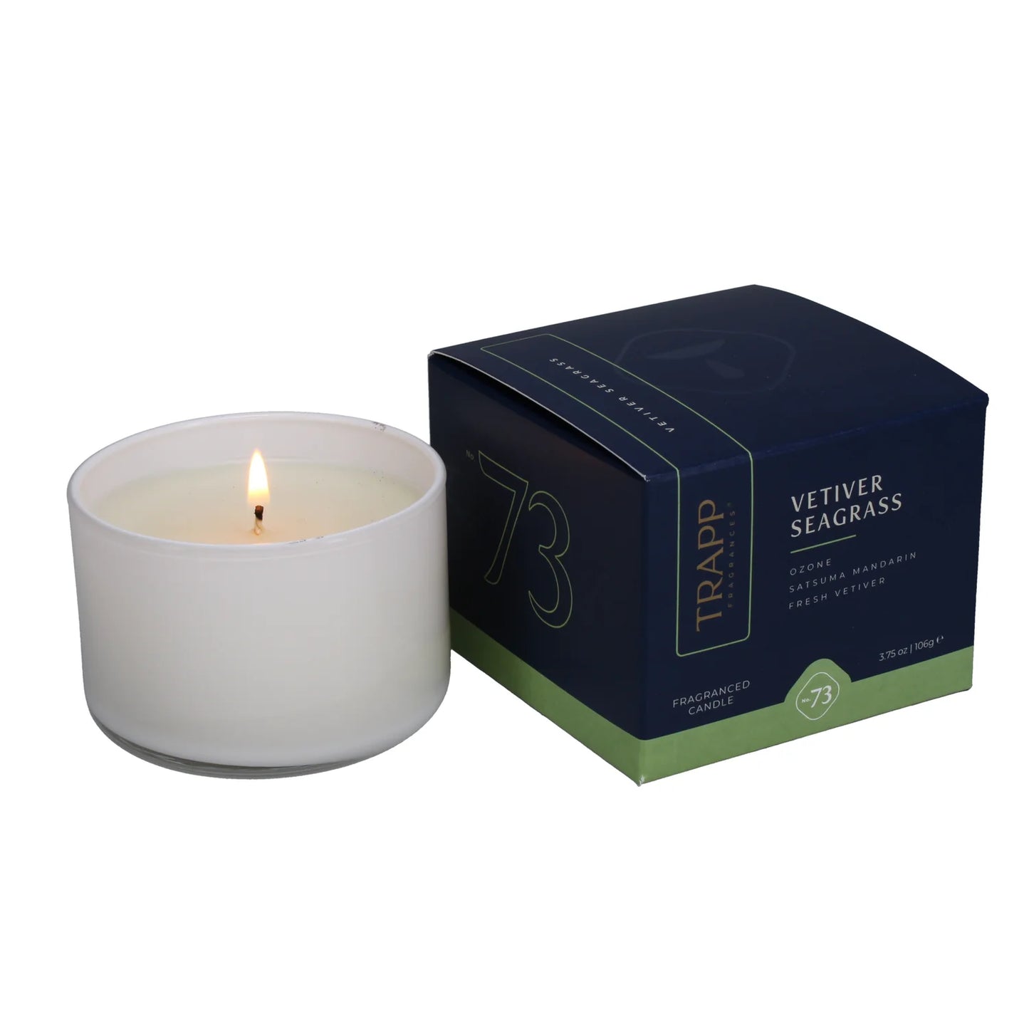 No. 73 Vetiver Seagrass 3.75 oz. Small Poured Candle