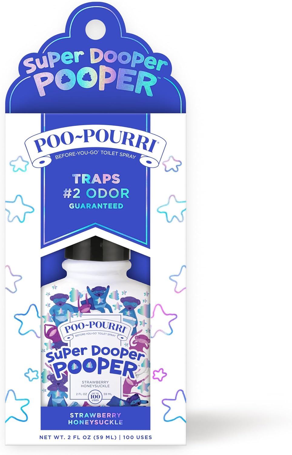 Baby-Pourri Super Dooper Pooper Odor Freshener Spray, 2 Fl Oz