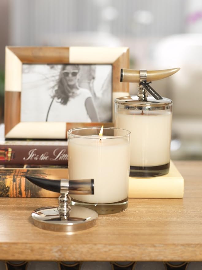 Cote D Ivoire Candle Horn Lid Cedar - Vela