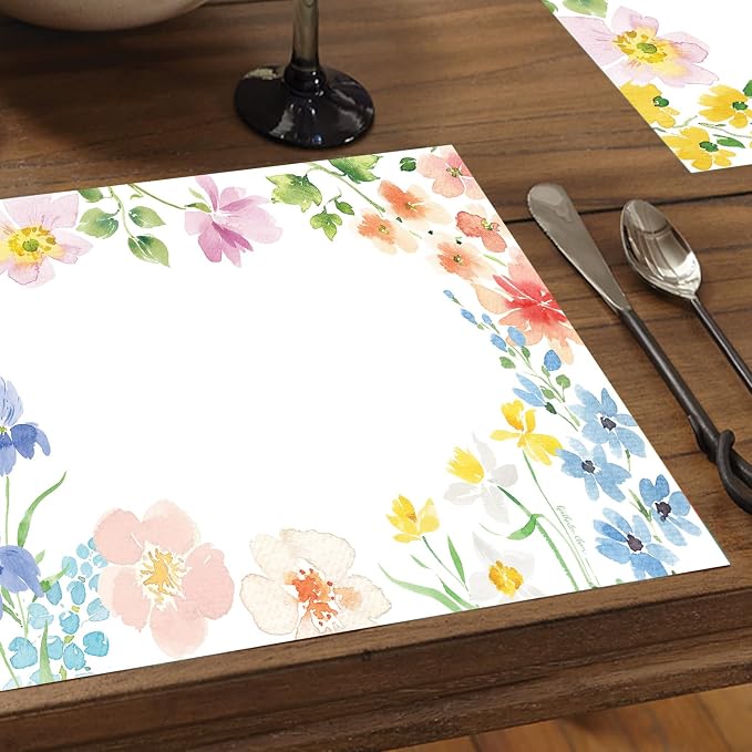 Watercolor Florals Placemats - Manteles Individuales