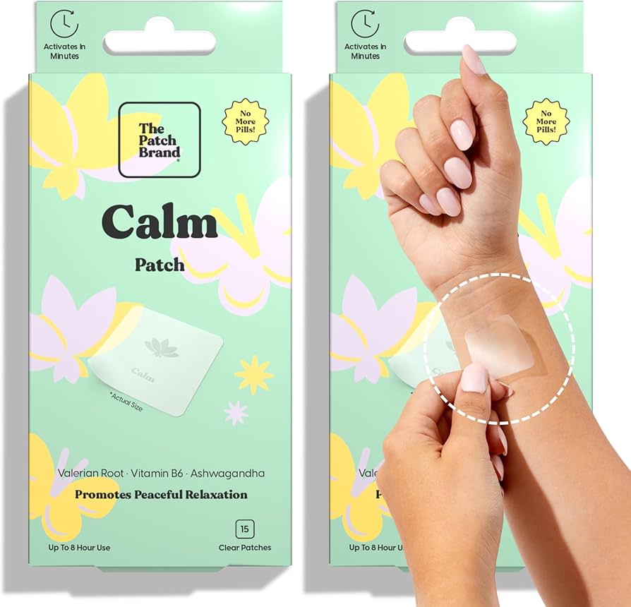 20pc Calm Patches - Valerian Root, Chamomile & Magnesium