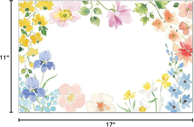 Watercolor Florals Placemats - Manteles Individuales