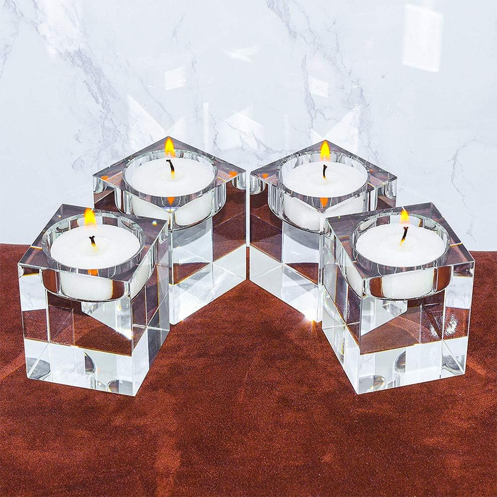 T-LIGHT SQUARE CRYSTAL CLEAR 2X2