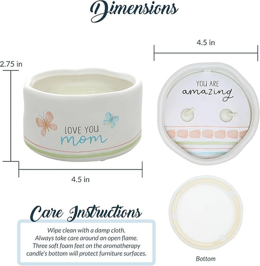 Candle Wax Reveal - Love You Mom - Vela con Revelación de Texto