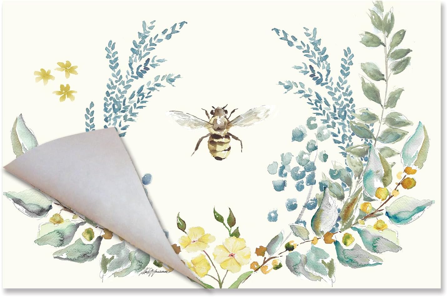 Bee Crest Paper Placemats - Manteles de Papel