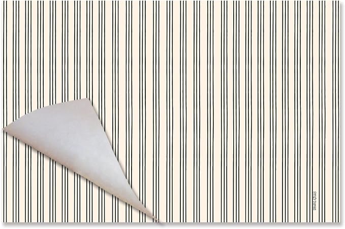 Black Ticking Stripe Placemats - Manteles Individuales