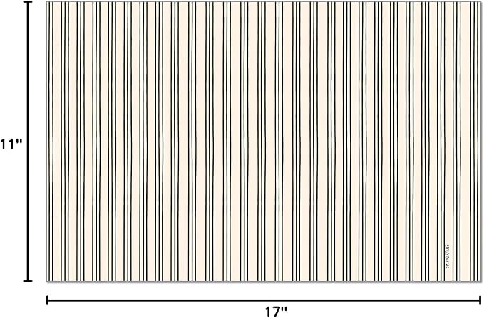 Black Ticking Stripe Placemats - Manteles Individuales