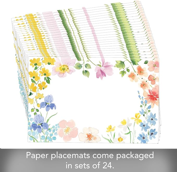 Watercolor Florals Placemats - Manteles Individuales